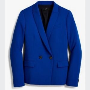J. Crew Dover Double-breasted Blue Blazer 6